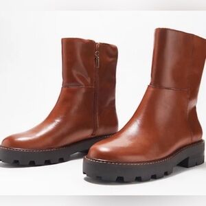 Vince Camuto Telvanni Women's Boots Warm Caramel Size 7 NWOB